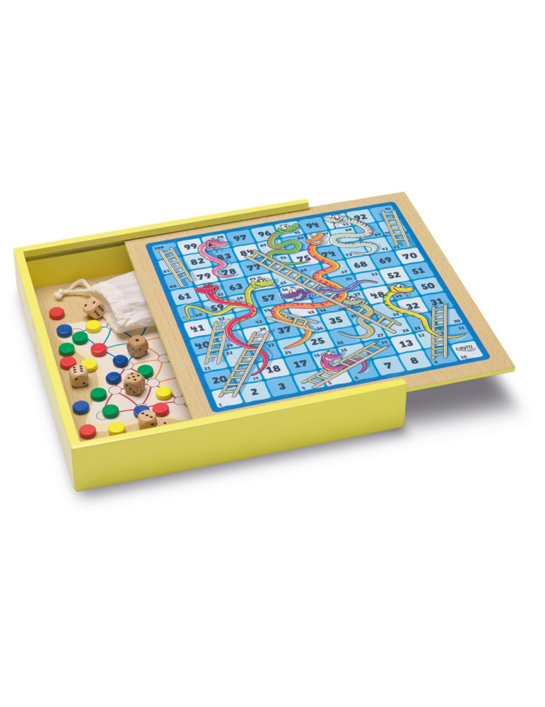 Set 30 Juegos Clasicos en madera Caja Madera | Outletdelocio