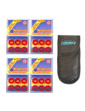 Pack 384 fulminantes en Aros de 8 tiros para Pistolas de Juguete. Amorces 8T + Funda portamunicion