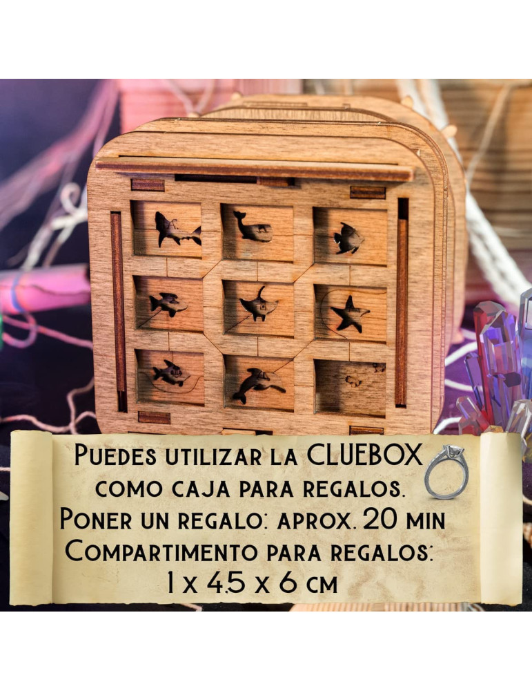 Caja Secreta Escape Room. Puzzle 3D. Cofre Davy Jones