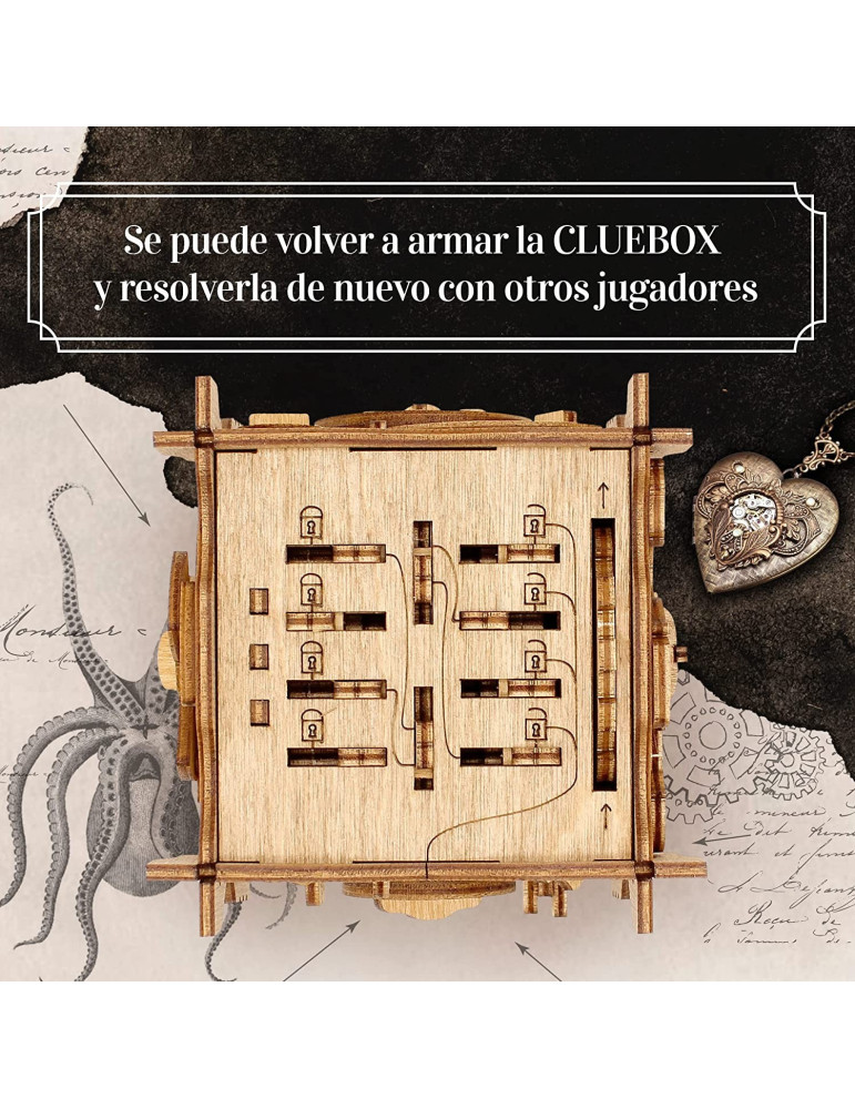 Caja Secreta Escape Room. Puzzle 3D. Capitan Nemo