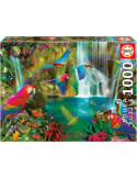 Educa 18457. Puzzle 1000 Piezas. Loros Tropicales