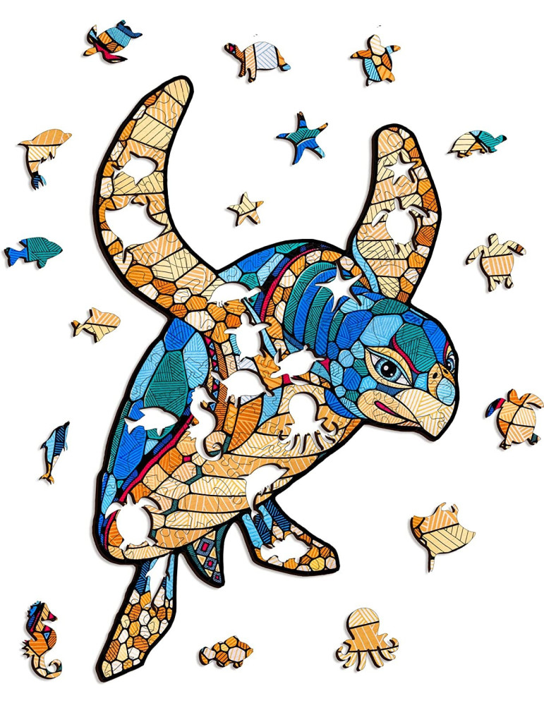 Puzzle Madera Tortuga 150 Piezas