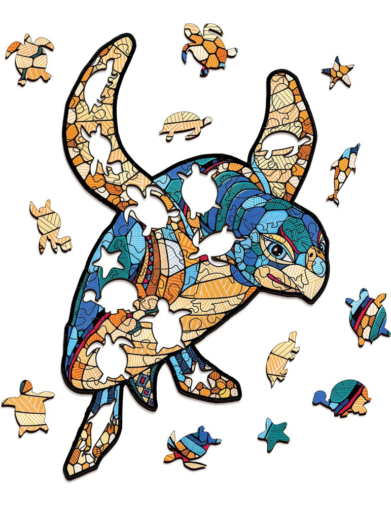 Puzzle Madera Tortuga 80 Piezas