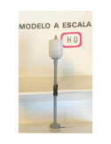 Aneste 7038. Farola Moderna Cilindrica con luz. Escala HO. Altura 40mm