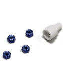 Kyosho MZW13BL. Tuerca de nylon de color (azul)