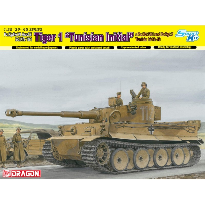 Dragon 6608 1/35 Tiger I "Tunisian Initial" Upgraded