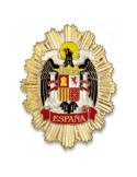 Placa Metalica Escudo Aguila de España. Especial para Cartera de Bolsillo