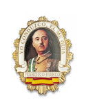 Outletdelocio. Placa Metalica Francisco Franco. Especial para Cartera de Bolsillo