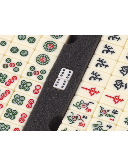 Juego Chino Mah Jong en caja de Madera. Juego de los gorriones