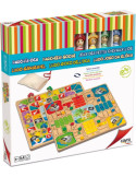 Tablero Juego Parchis-Oca Piratas con fichas. Madera Maciza gran robustez