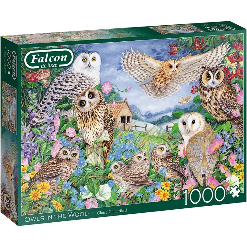 Jumbo 11286. Buhos en el Bosque. Puzzle 1000 piezas