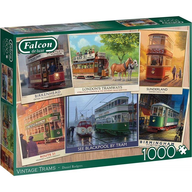 Jumbo 11367. Tranvías Antiguos. Puzzle 1000 piezas