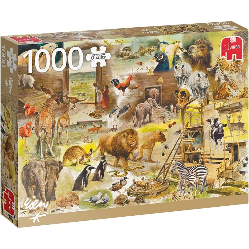 Jumbo 18854. Construcción del Arca de Noé. Puzzle 1000 piezas