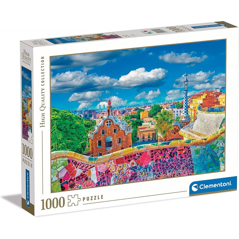 Clementoni 39744. Puzzle 1000 piezas. Parque Güell. Barcelona
