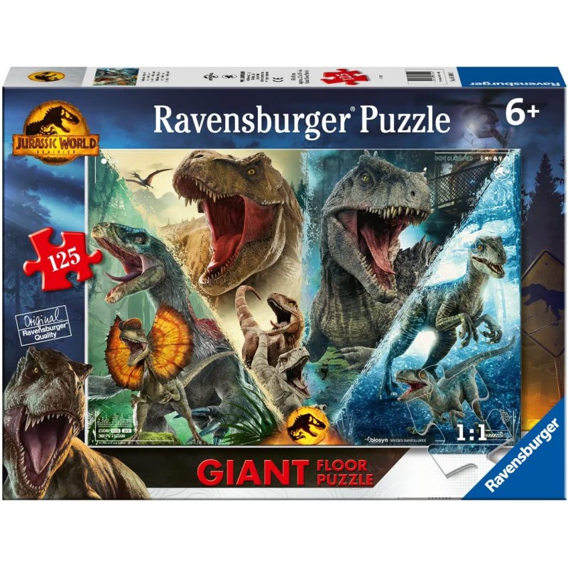 Ravensburger 05690. Puzzle 125 Piezas Gigante. Jurassic World