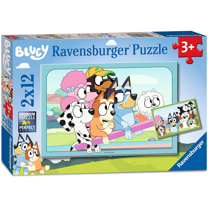Ravensburger 05693. Puzzle 2x12 Piezas. Bluey