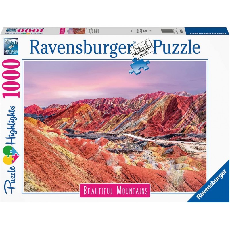 Ravensburger 17314. Puzzle 1000 Piezas. Montañas Arcoiris. China