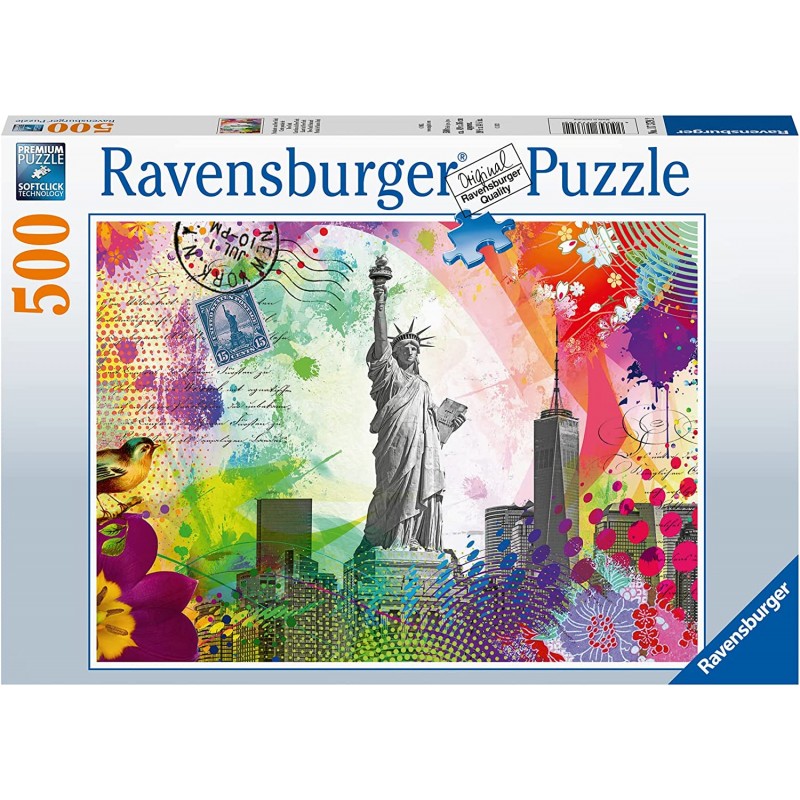 Ravensburger 17379. Puzzle 500 Piezas. Postal de Nueva York