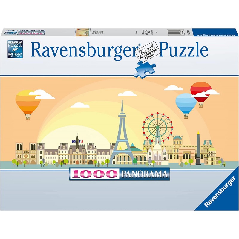 Ravensburger 17393. Puzzle 1000 Piezas. Paris. Panoramico