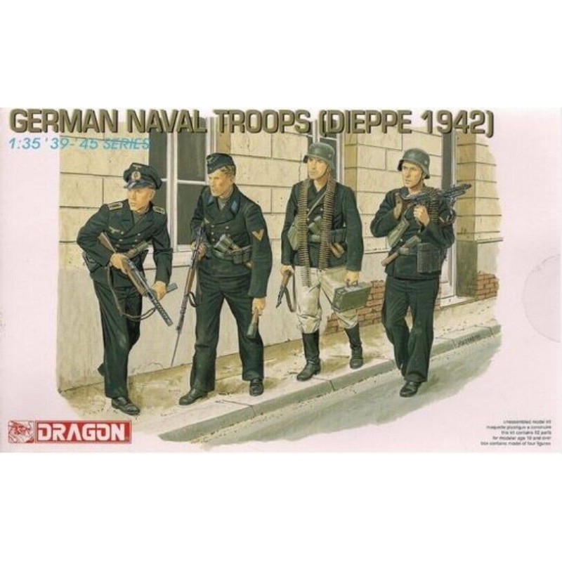 Dragon 6087. 1/35 German Naval Troops Dieppe 1942