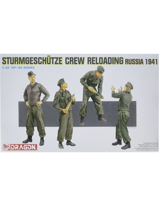 Dragon 6192. 1/35 Sturmgeschutze Crew Reloading Rusia
