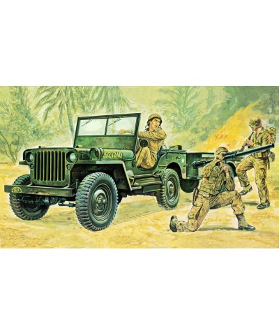 Italeri 0314. 1/35 Willys MB Jeep With Trailer