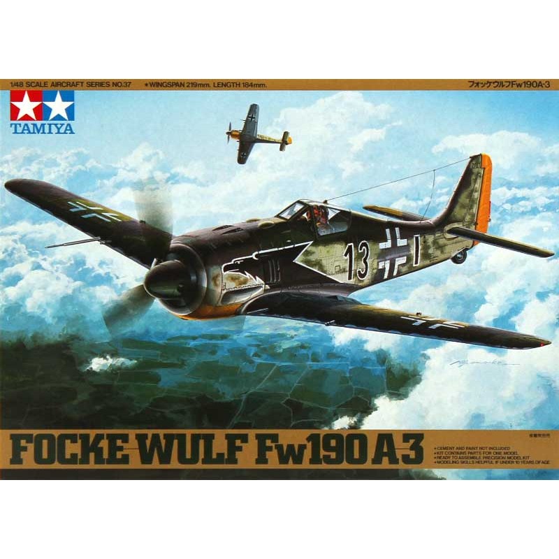 Tamiya 61037. 1/48 Focke-Wulf FW190 A-3