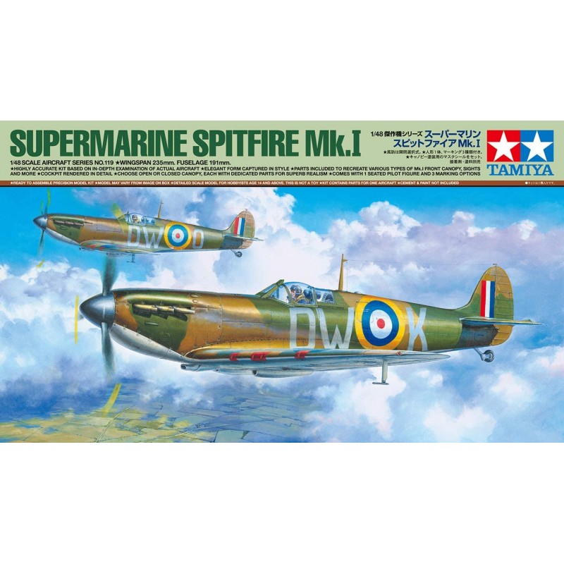 Tamiya 61119. 1/48 Spitfire MK l
