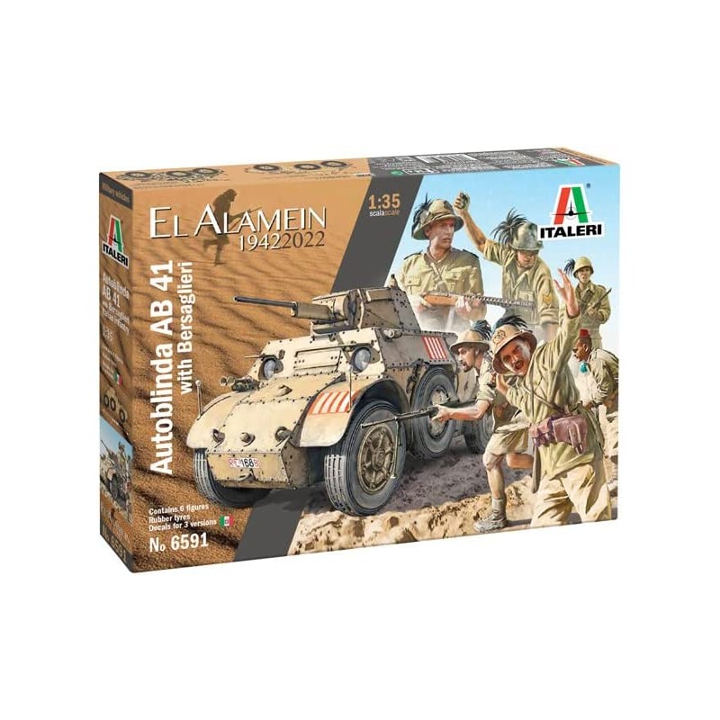 Italeri 6591. 1/35 Blindado AB 41 con Bersaglieri