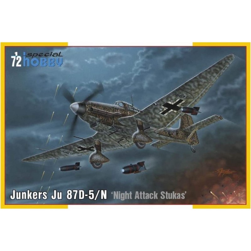 Special Hobby 72458. 1/72 Junkers JU 87D-5/N/D-8 Night Attack Stukas