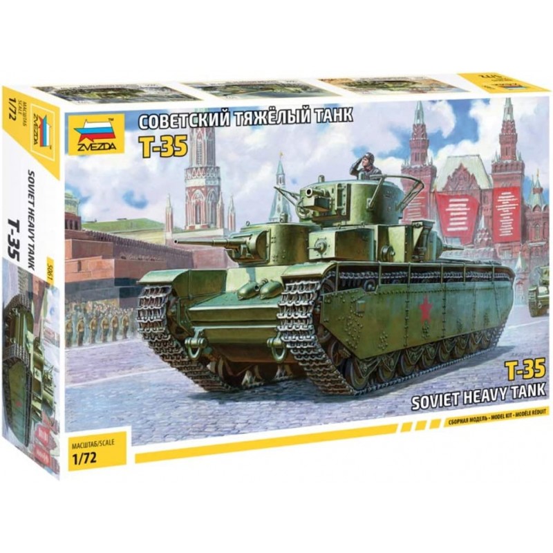 Zvezda 5061. 1/72 Tanque Ruso T35 WWll