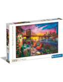Clementoni 33552. Puzzle 3000 Piezas Puesta de Sol en Manhattan