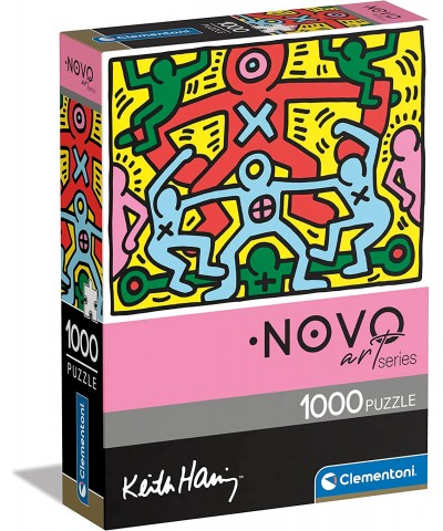 Clementoni 39757. Puzzle 1000 Piezas. Keith Haring Amarillo Compact