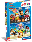 Clementoni 21623. Puzzles 2x60 piezas. Patrulla Canina