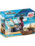 Playmobil 71254. Starter Pack Pirata con Bote de Remos