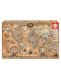 15159 Educa. Puzzle 1000 Piezas Mapamundi Antiguo
