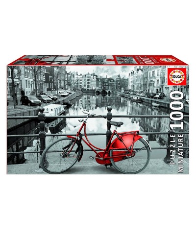 17116 Educa. Puzzle 1000 Piezas Bicicleta en canal de Ámsterdam