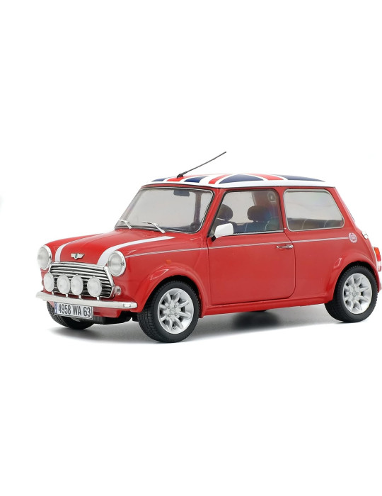 Solido S1800604. 1/18 Mini Cooper Sport 1997 Red&Flag