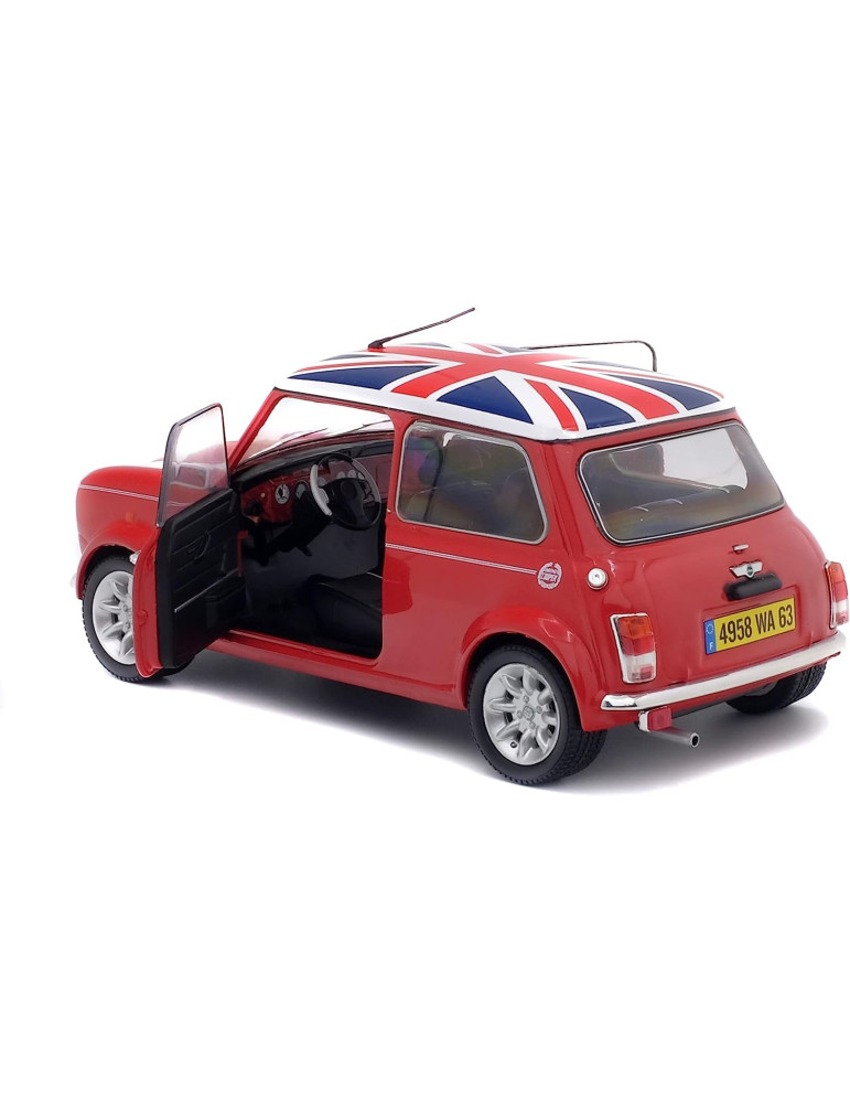 Solido S1800604. 1/18 Mini Cooper Sport 1997 Red&Flag