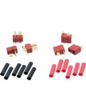 LRP 65831. Conector T Dean. Incluye Tubo termorretráctil. 3 x Hembra, 3 x Macho