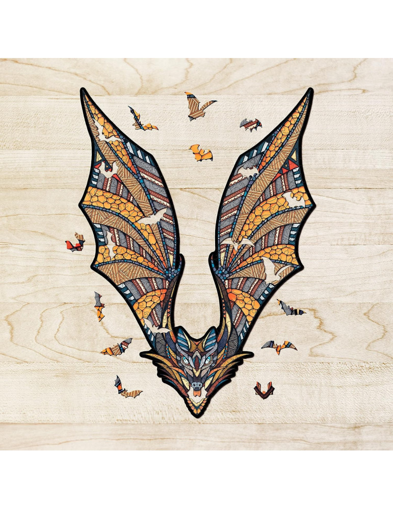 Puzzle Madera Ewa. Murcielago. 250 Piezas