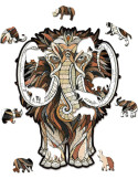 Puzzle Madera Ewa. Mamut. 80 Piezas
