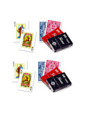 Pack de 4 Baraja española Fournier de Rabino-Remigio 55 Cartas. Total 220 Cartas