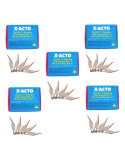 Set 500 cuchillas X-Acto acero Inox mod.11. Hoja recta para cutter nº1