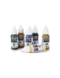 Pack 5 Botes de Pintura acrílica Vallejo Model Color (a Elegir de la Carta de Colores)