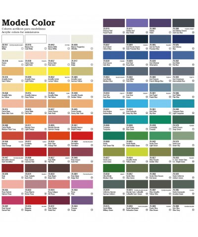Pack 3 Botes de Pintura acrílica Vallejo Model Color (a Elegir de la Carta de Colores)