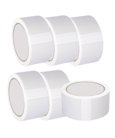 Pack 30 rollos precinto blanco XXL. 132m de largo x 48mm de ancho. Especial embalaje