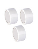 Pack 3 rollos precinto blanco XXL. 132m de largo x 48mm de ancho
