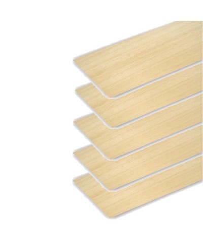 Pack 5 planchas de Madera de balsa de 1mm de grosor x 1 metro largo. 31796x5