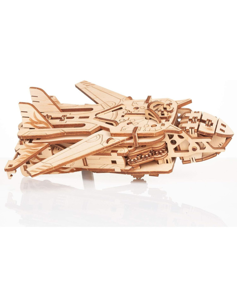 Mr. Playwood 103. Kit de montaje. Transformer, Robot, Avión. 119 piezas